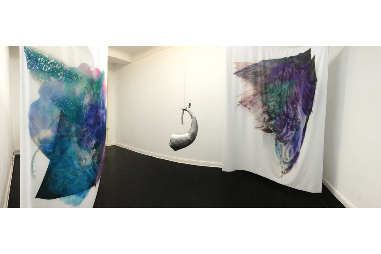 installation view of 'inside the lacuna' by Simon Speiser at Oracle Berlin